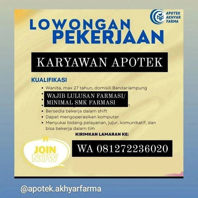 karyawan apotek