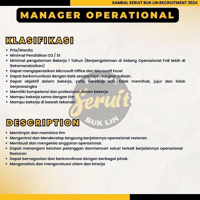 manager operasional