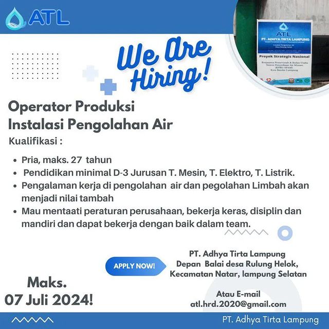 operator produksi air